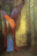 Odilon Redon Winged Old Man with a Long White Beard oil painting on canvas